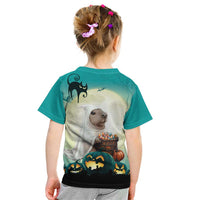 Capy-Boo-Ra Halloween Kid T Shirt Spooky Halloween Night With Pumpkins - Wonder Print Shop