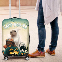 Capy-Boo-Ra Halloween Luggage Cover Spooky Halloween Night With Pumpkins - Wonder Print Shop