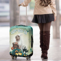 Capy-Boo-Ra Halloween Luggage Cover Spooky Halloween Night With Pumpkins - Wonder Print Shop