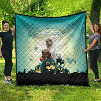 Capy-Boo-Ra Halloween Quilt Spooky Halloween Night With Pumpkins - Wonder Print Shop