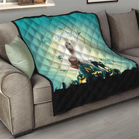 Capy-Boo-Ra Halloween Quilt Spooky Halloween Night With Pumpkins - Wonder Print Shop