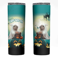 Capy-Boo-Ra Halloween Skinny Tumbler Spooky Halloween Night With Pumpkins - Wonder Print Shop