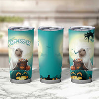 Capy-Boo-Ra Halloween Tumbler Cup Spooky Halloween Night With Pumpkins - Wonder Print Shop