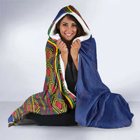 Personalized Central African Republic Since 1958 Hooded Blanket Coat Of Arms With Kente Pattern