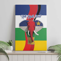 Central African Republic Republic Day 1958 Canvas Wall Art Unite, Dignite, Travail - Flag Style - Wonder Print Shop