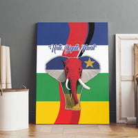 Central African Republic Republic Day 1958 Canvas Wall Art Unite, Dignite, Travail - Flag Style - Wonder Print Shop