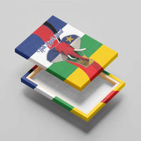 Central African Republic Republic Day 1958 Canvas Wall Art Unite, Dignite, Travail - Flag Style - Wonder Print Shop