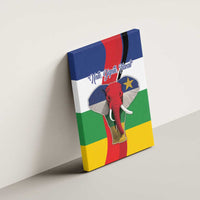 Central African Republic Republic Day 1958 Canvas Wall Art Unite, Dignite, Travail - Flag Style - Wonder Print Shop