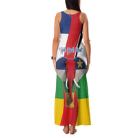 Central African Republic Republic Day 1958 Family Matching Tank Maxi Dress and Hawaiian Shirt Unite, Dignite, Travail - Flag Style - Wonder Print Shop