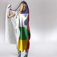 Central African Republic Republic Day 1958 Hooded Blanket Unite, Dignite, Travail - Flag Style