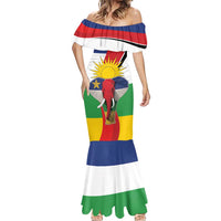 Central African Republic Republic Day 1958 Mermaid Dress Unite, Dignite, Travail - Flag Style - Wonder Print Shop