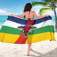 Central African Republic Republic Day 1958 Sarong Unite, Dignite, Travail - Flag Style - Wonder Print Shop