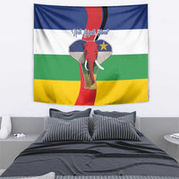 Central African Republic Republic Day 1958 Tapestry Unite, Dignite, Travail - Flag Style - Wonder Print Shop