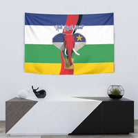 Central African Republic Republic Day 1958 Tapestry Unite, Dignite, Travail - Flag Style - Wonder Print Shop