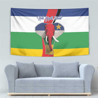 Central African Republic Republic Day 1958 Tapestry Unite, Dignite, Travail - Flag Style - Wonder Print Shop