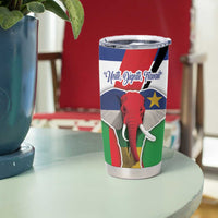 Central African Republic Republic Day 1958 Tumbler Cup Unit, Dignit, Travail - Flag Style - Wonder Print Shop