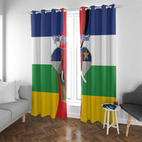 Central African Republic Republic Day 1958 Window Curtain Unite, Dignite, Travail - Flag Style - Wonder Print Shop
