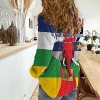 Central African Republic Republic Day 1958 Women Casual Shirt Unite, Dignite, Travail - Flag Style - Wonder Print Shop