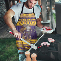 Merry Christmas from Vikingnations Apron Valhalla-La Santa - Wonder Print Shop