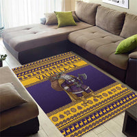 Merry Christmas from Vikingnations Area Rug Valhalla-La Santa - Wonder Print Shop