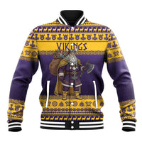 Merry Christmas from Vikingnations Baseball Jacket Valhalla-La Santa - Wonder Print Shop