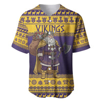 Merry Christmas from Vikingnations Baseball Jersey Valhalla-La Santa - Wonder Print Shop