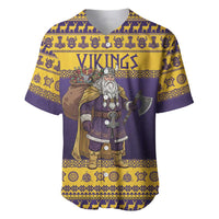 Merry Christmas from Vikingnations Baseball Jersey Valhalla-La Santa - Wonder Print Shop