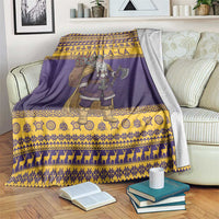Merry Christmas from Vikingnations Blanket Valhalla-La Santa - Wonder Print Shop