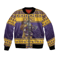 Merry Christmas from Vikingnations Bomber Jacket Valhalla-La Santa - Wonder Print Shop