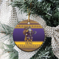 Merry Christmas from Vikingnations Ceramic Ornament Valhalla-La Santa - Wonder Print Shop
