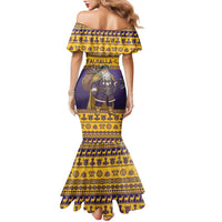 Merry Christmas from Vikingnations Family Matching Mermaid Dress and Hawaiian Shirt Valhalla-La Santa - Wonder Print Shop