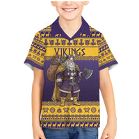 Merry Christmas from Vikingnations Family Matching Mermaid Dress and Hawaiian Shirt Valhalla-La Santa - Wonder Print Shop