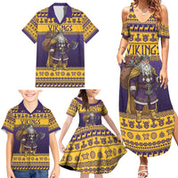 Merry Christmas from Vikingnations Family Matching Summer Maxi Dress and Hawaiian Shirt Valhalla-La Santa - Wonder Print Shop