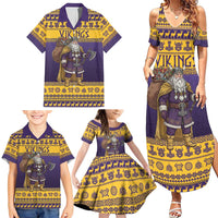 Merry Christmas from Vikingnations Family Matching Summer Maxi Dress and Hawaiian Shirt Valhalla-La Santa - Wonder Print Shop