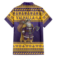Merry Christmas from Vikingnations Family Matching Tank Maxi Dress and Hawaiian Shirt Valhalla-La Santa - Wonder Print Shop