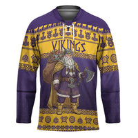 Merry Christmas from Vikingnations Hockey Jersey Valhalla-La Santa - Wonder Print Shop