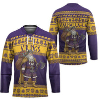Merry Christmas from Vikingnations Hockey Jersey Valhalla-La Santa - Wonder Print Shop