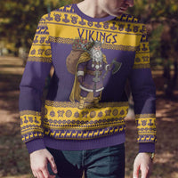 Merry Christmas from Vikingnations Ugly Christmas Sweater Valhalla-La Santa - Wonder Print Shop