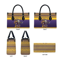 Merry Christmas from Vikingnations Leather Bag Valhalla-La Santa - Wonder Print Shop