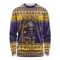 Merry Christmas from Vikingnations Long Sleeve Shirt Valhalla-La Santa - Wonder Print Shop