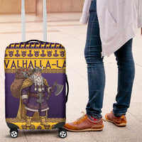 Merry Christmas from Vikingnations Luggage Cover Valhalla-La Santa - Wonder Print Shop