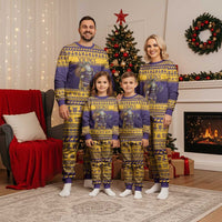Merry Christmas from Vikingnations Christmas Pajama Set Valhalla-La Santa - Wonder Print Shop