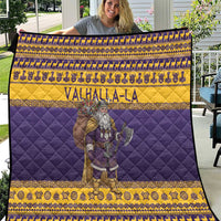 Merry Christmas from Vikingnations Quilt Valhalla-La Santa - Wonder Print Shop