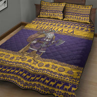 Merry Christmas from Vikingnations Quilt Bed Set Valhalla-La Santa - Wonder Print Shop