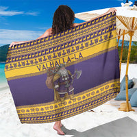 Merry Christmas from Vikingnations Sarong Valhalla-La Santa - Wonder Print Shop