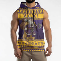Merry Christmas from Vikingnations Sleeveless Hoodie Valhalla-La Santa - Wonder Print Shop