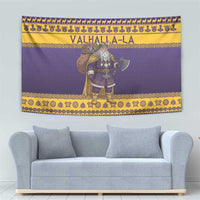 Merry Christmas from Vikingnations Tapestry Valhalla-La Santa - Wonder Print Shop