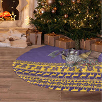Merry Christmas from Vikingnations Tree Skirt Valhalla-La Santa - Wonder Print Shop