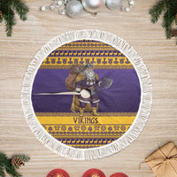 Merry Christmas from Vikingnations Tree Skirt Valhalla-La Santa - Wonder Print Shop