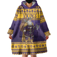 Merry Christmas from Vikingnations Wearable Blanket Hoodie Valhalla-La Santa - Wonder Print Shop